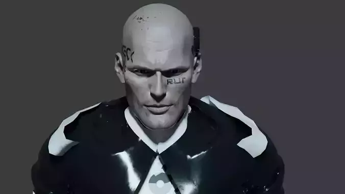 Stylized Sci-Fi Male for Games and Movies - Fully Rigged