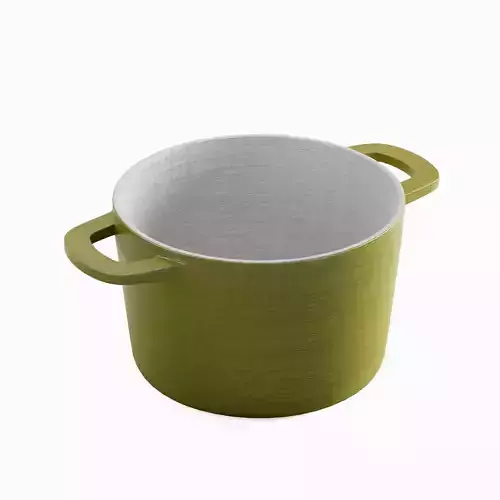 Old Baking Dish 03 Low-poly 3D model