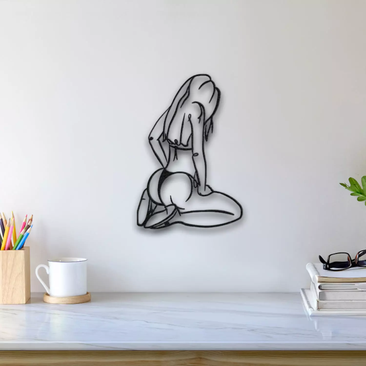 Beautiful Girl Wall Art 3D print model_0
