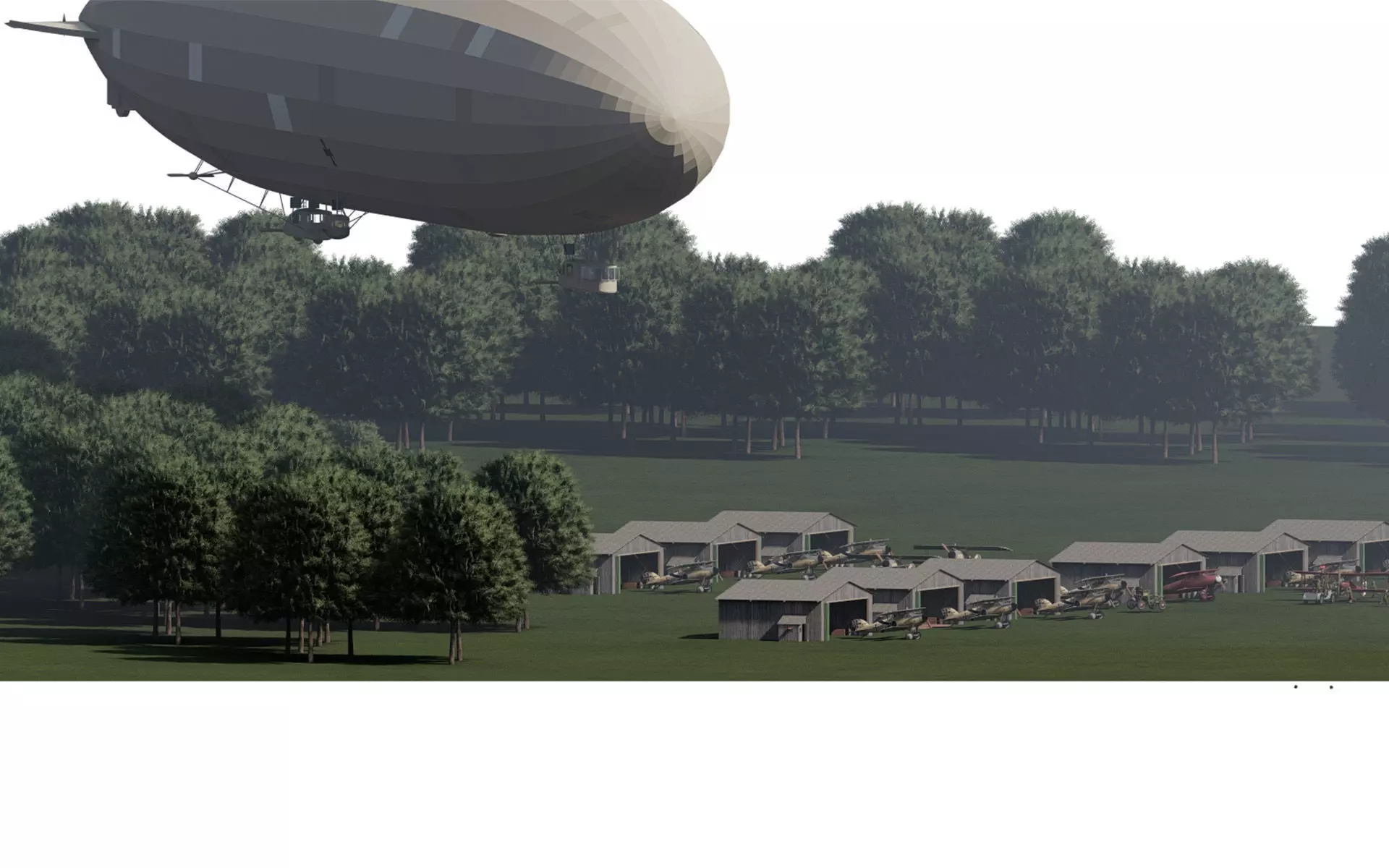 WW1 AIRPORT 3D model