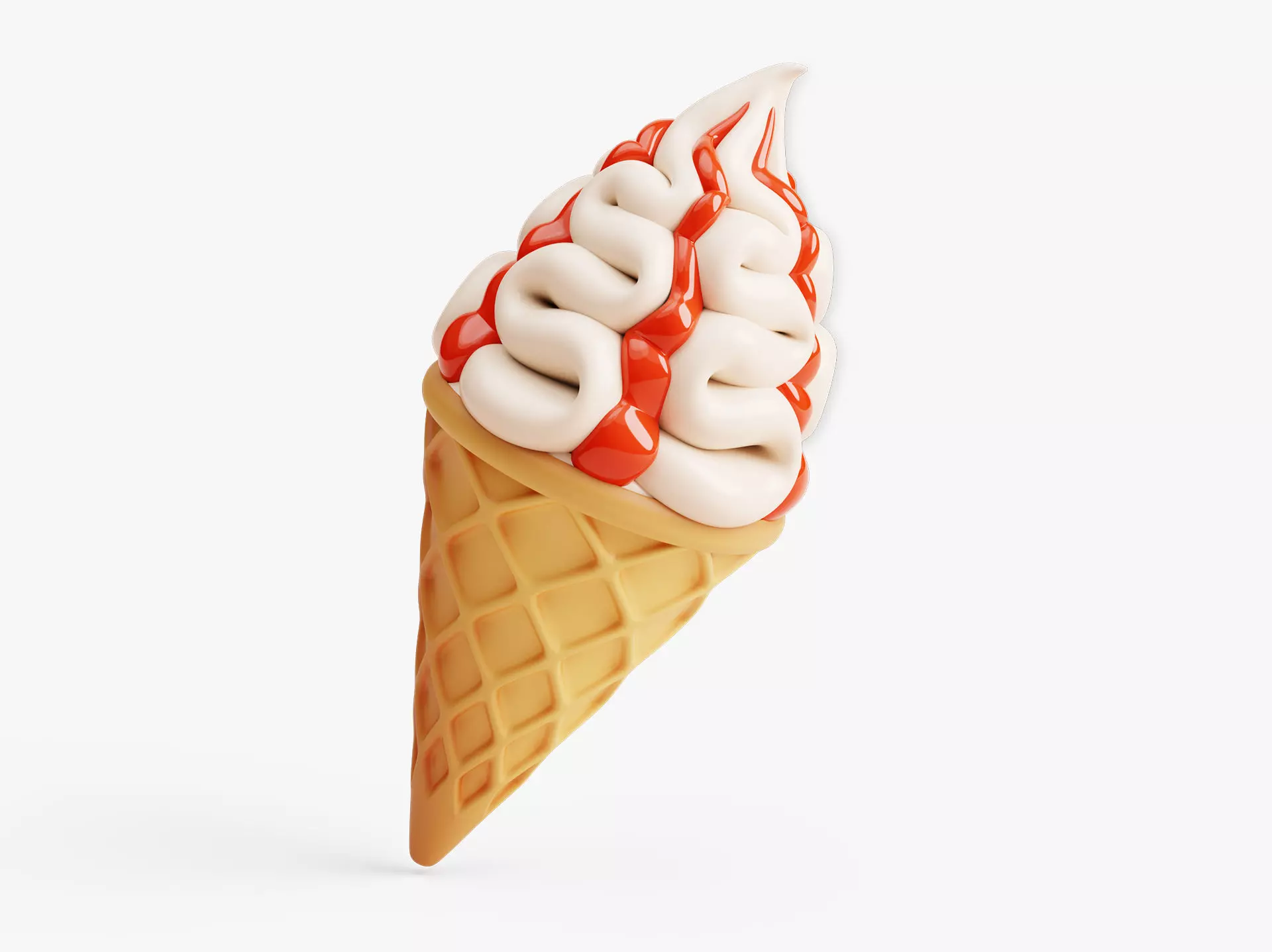 Ice Cream Stylized 3D model_0