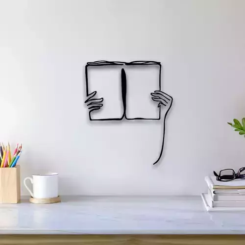 Reading Book Wall Art
