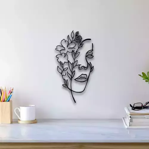 Flower Face Wall Art