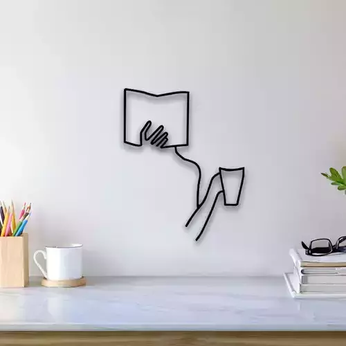 Reading Book Wall Art