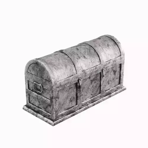 Metal Treasure Chest 02 