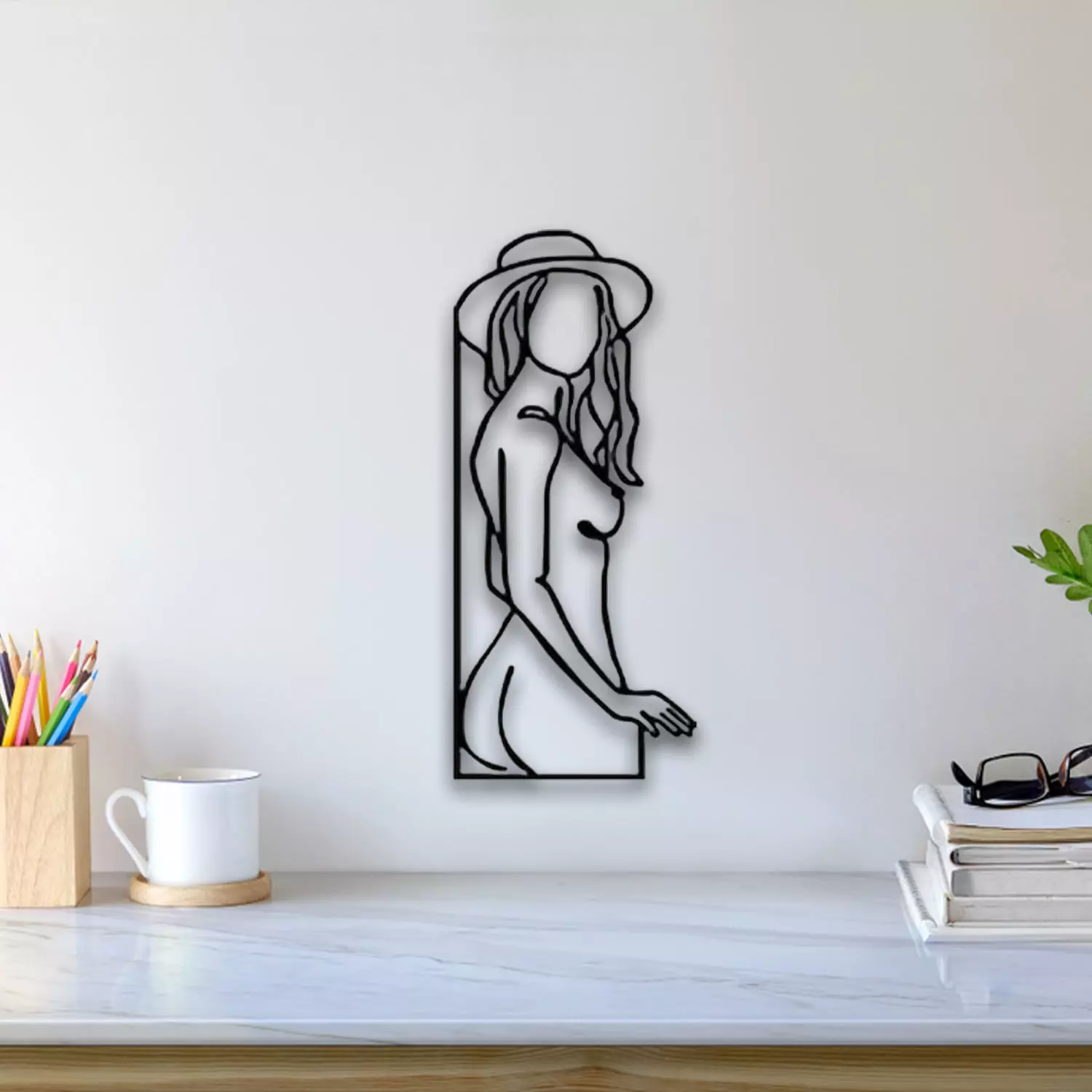Girl Wall Art 3D print model_0