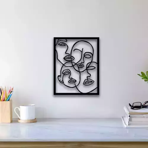 Abstract Face Wall Art