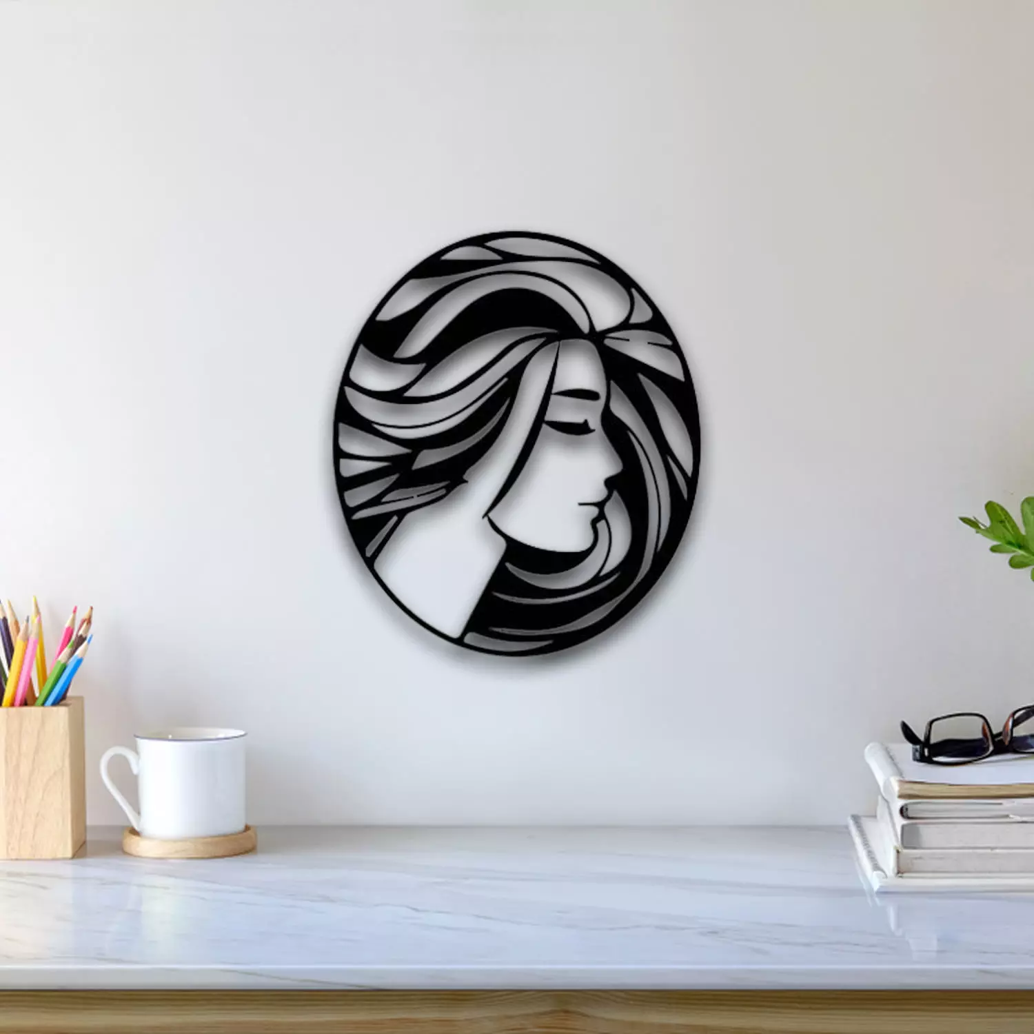 Girl Wall Art 3D print model