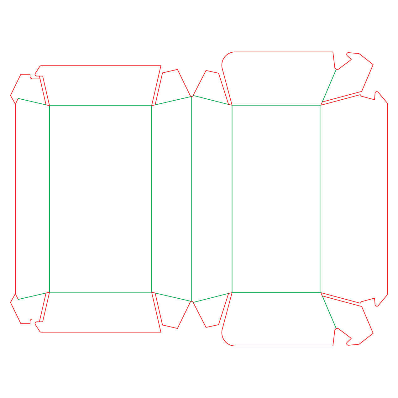 Kraft hotdog box mockup with open closed views and die-cut file Texture_11