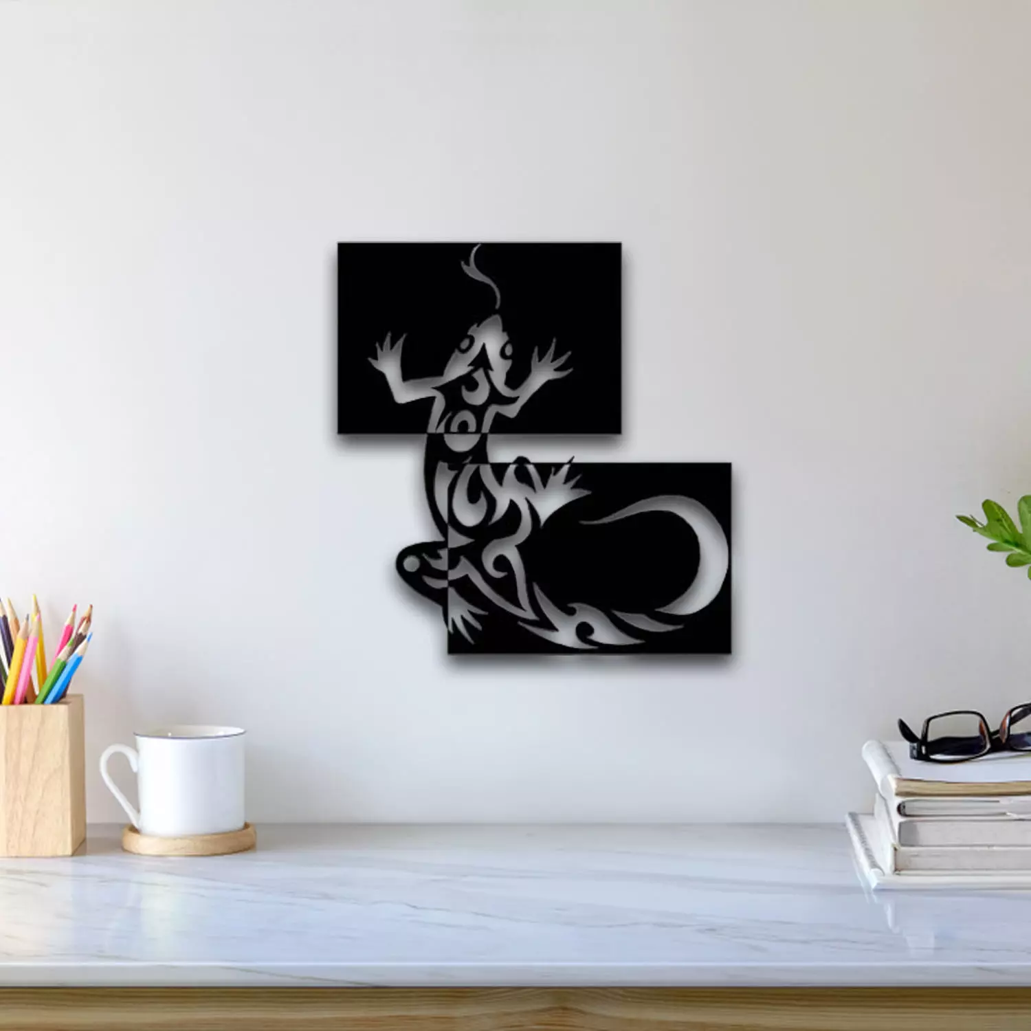 Chameleon Wall Art 3D print model_0