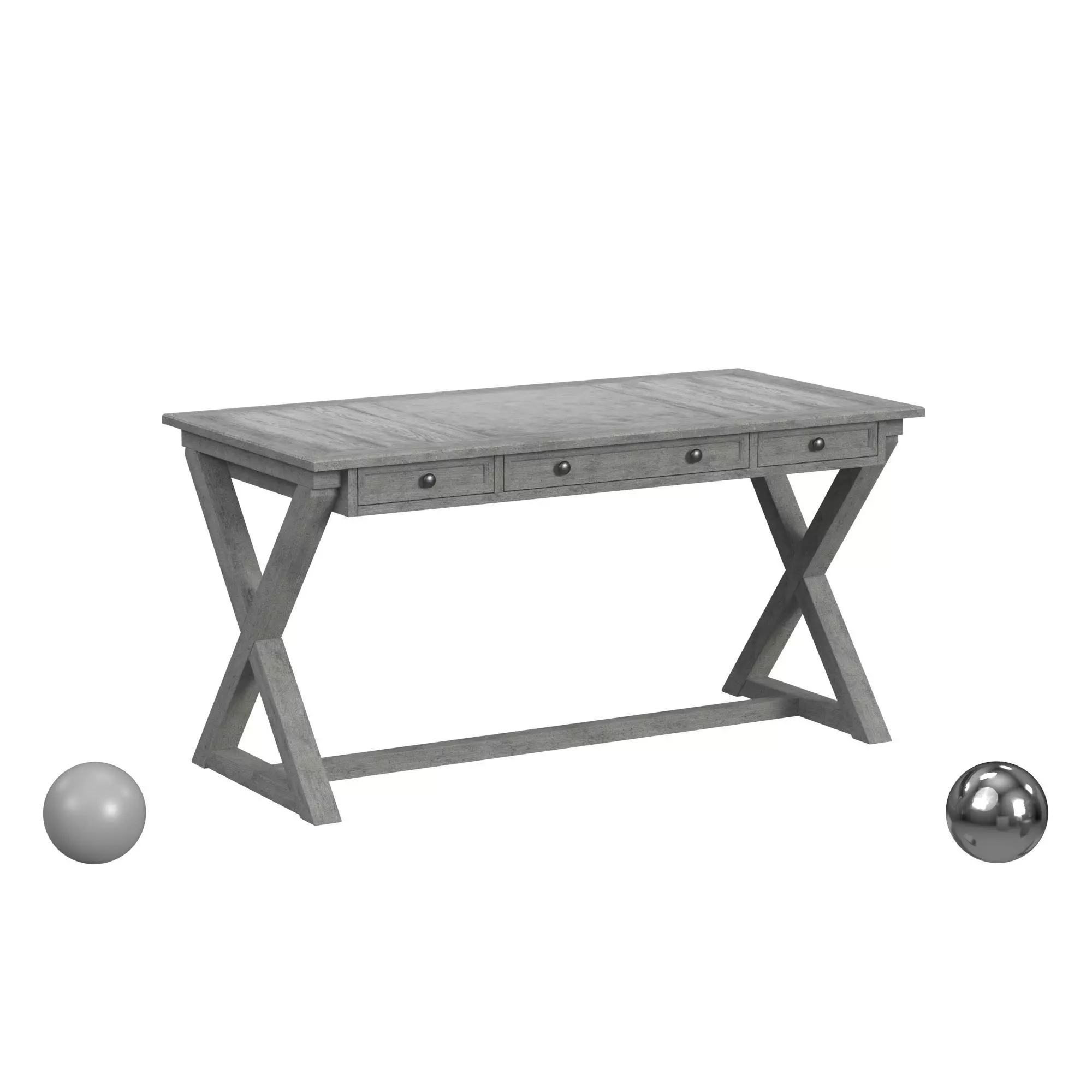 Crestview Home Office Brentwood Desk 3D model_0