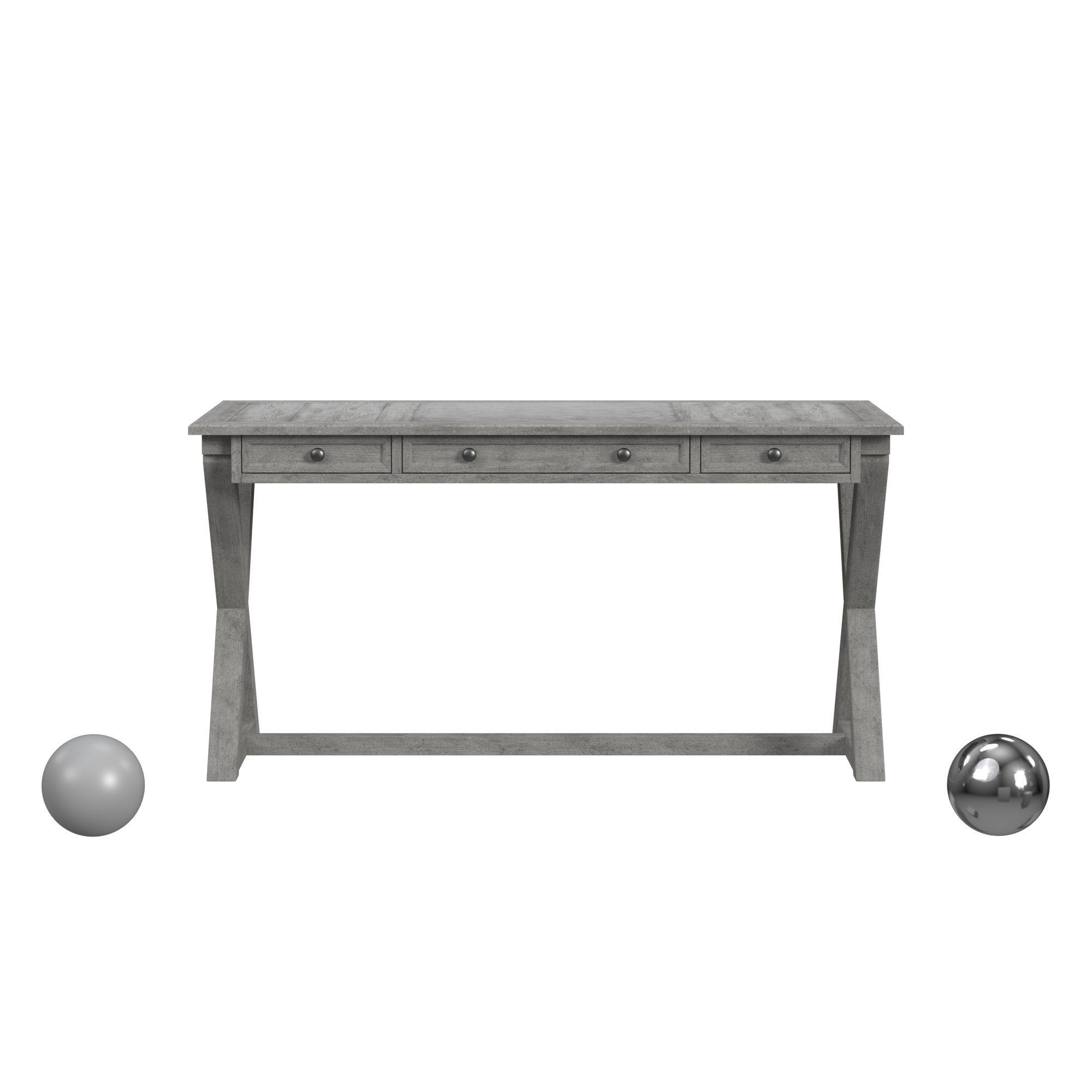 Crestview Home Office Brentwood Desk 3D model_1