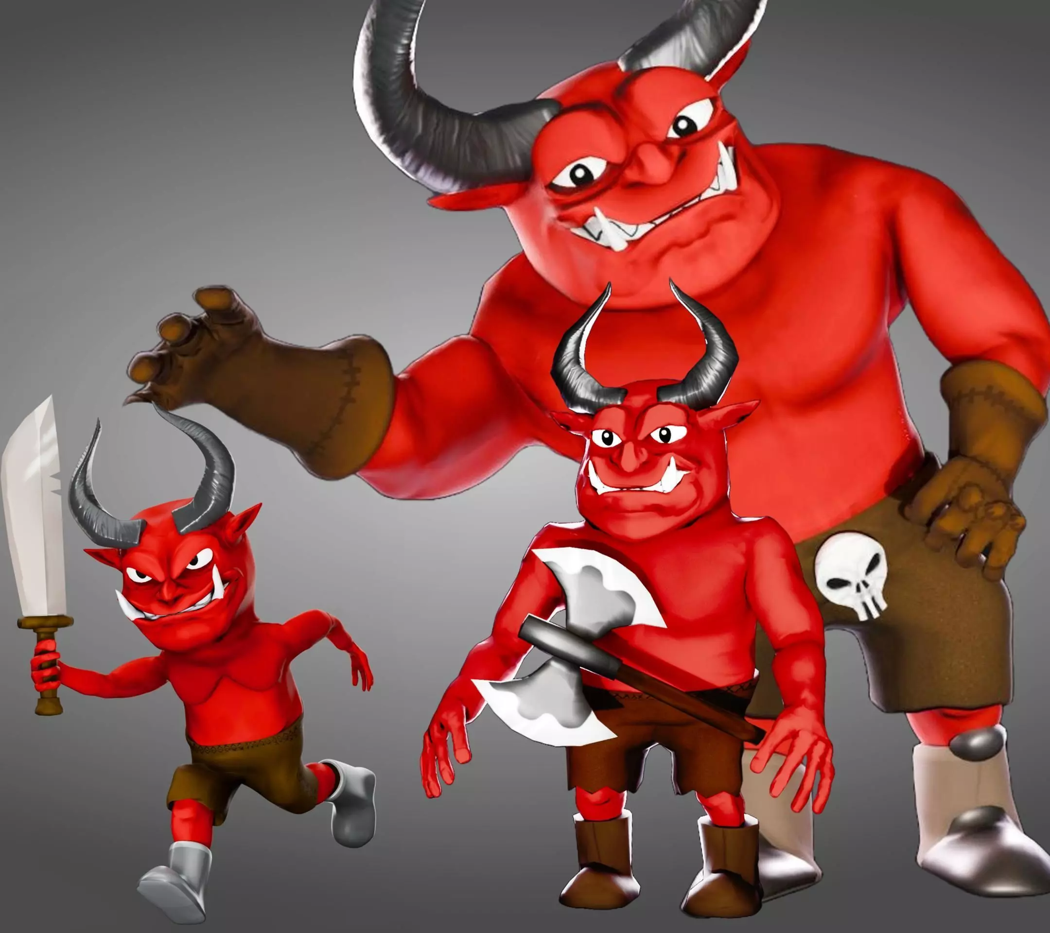 Demon Imp - Goblin and Troll 3D Model Collection
