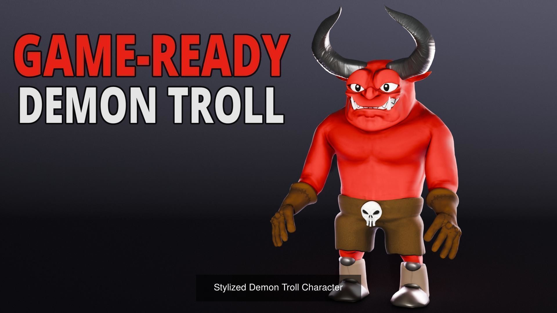 Demon Imp - Goblin and Troll 3D Model Collection