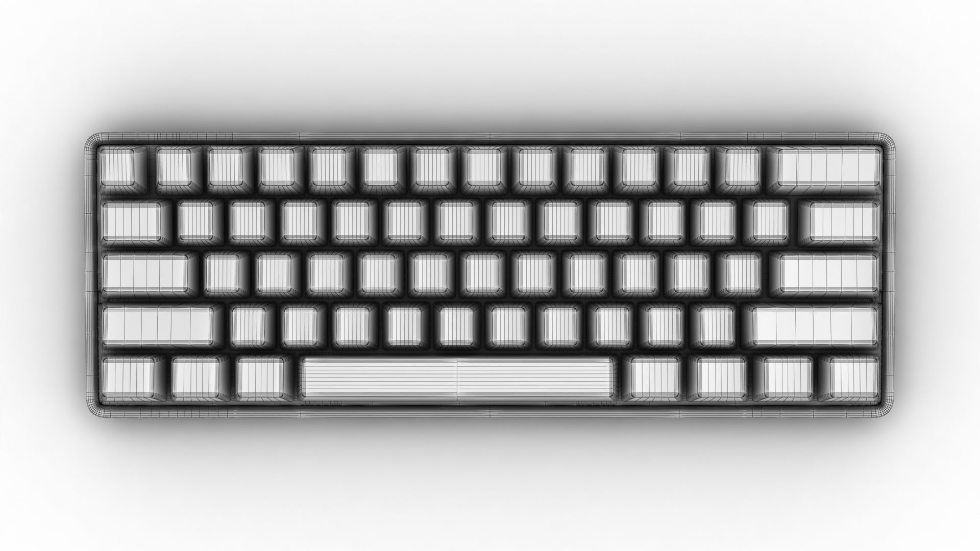 Apex Pro Mini Wireless Keyboard Low-poly 3D model_16