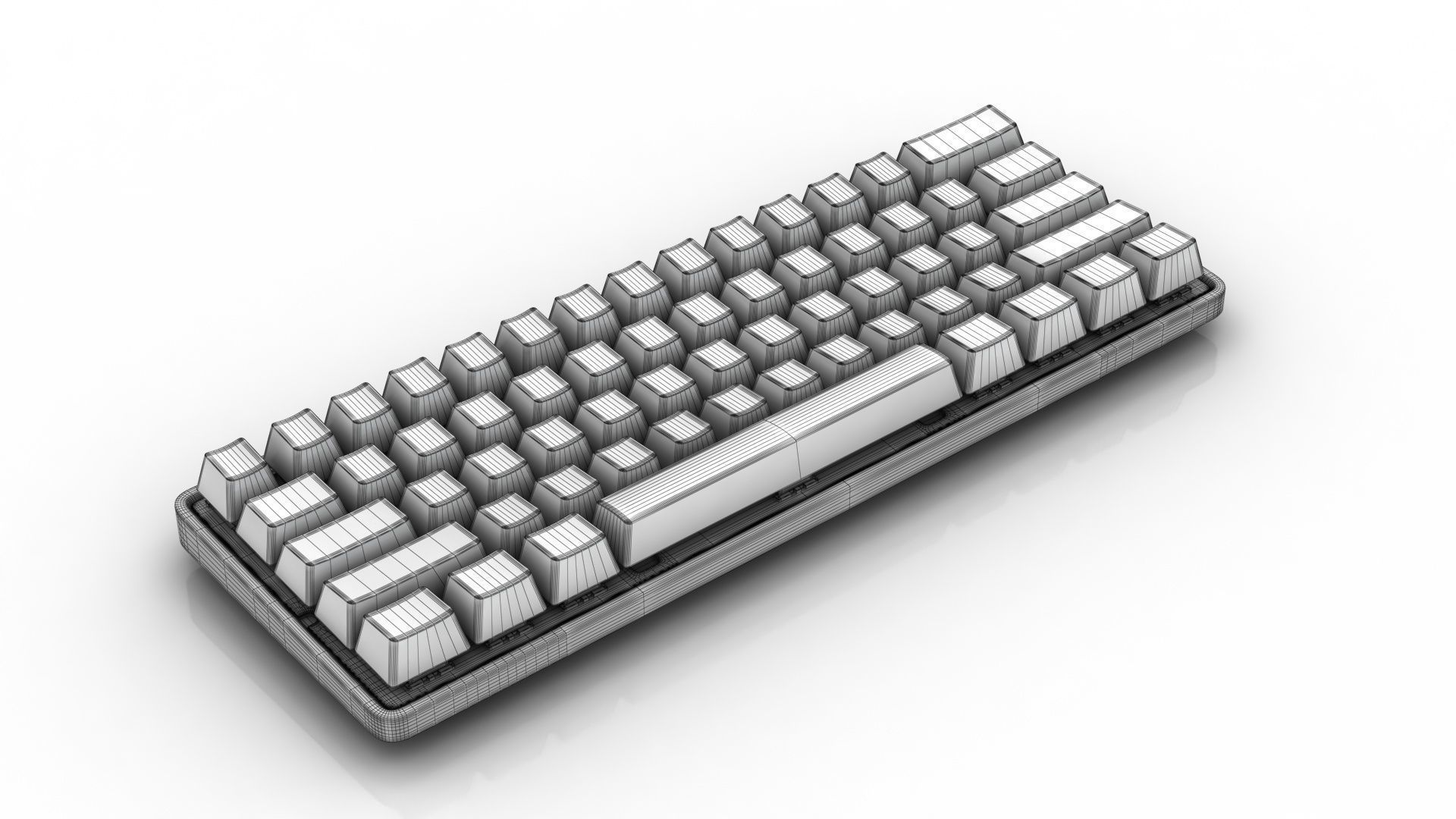 Apex Pro Mini Wireless Keyboard Low-poly 3D model_11