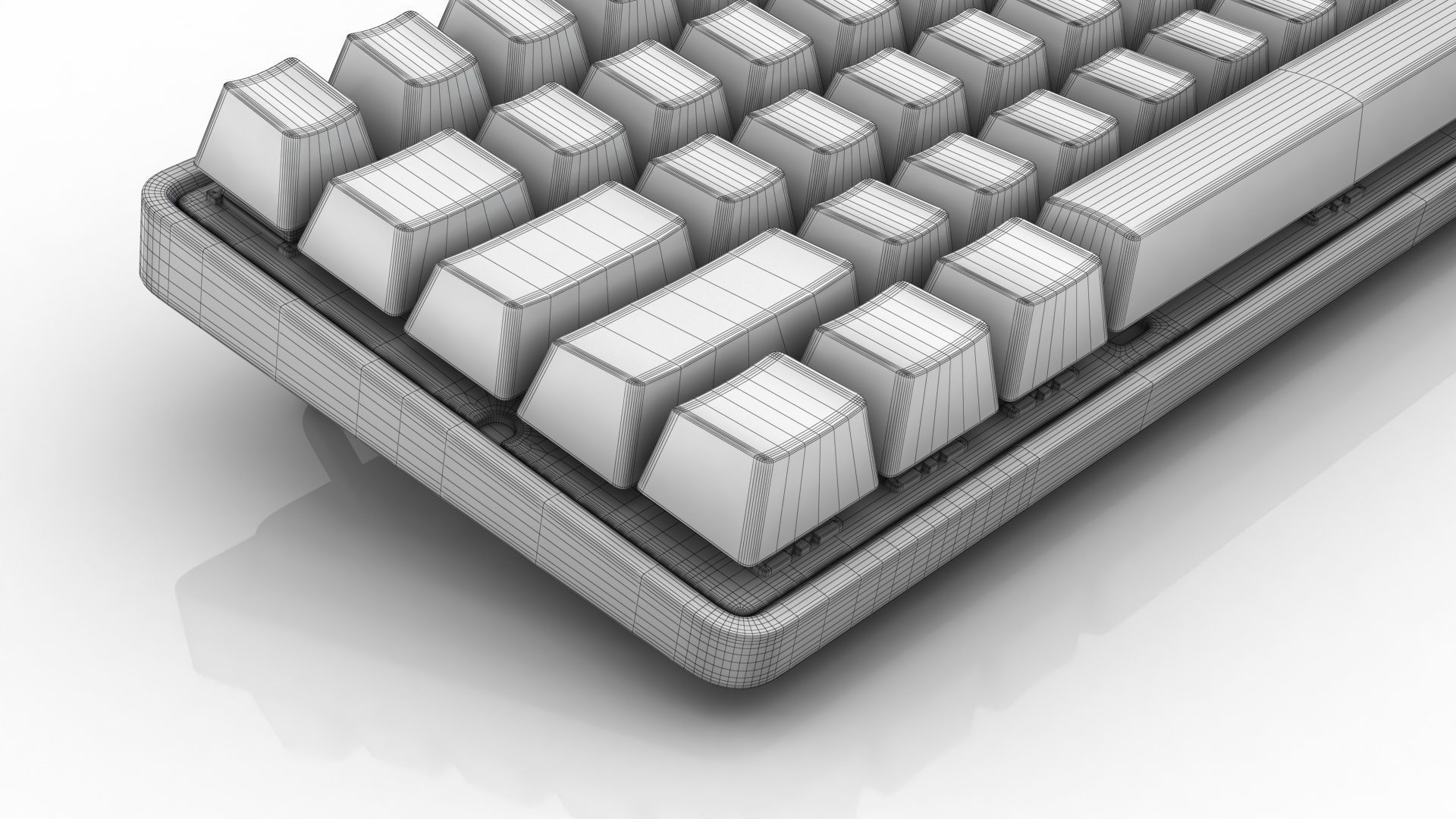 Apex Pro Mini Wireless Keyboard Low-poly 3D model_21