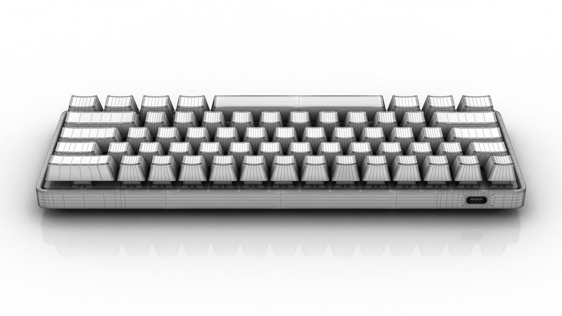 Apex Pro Mini Wireless Keyboard Low-poly 3D model_14