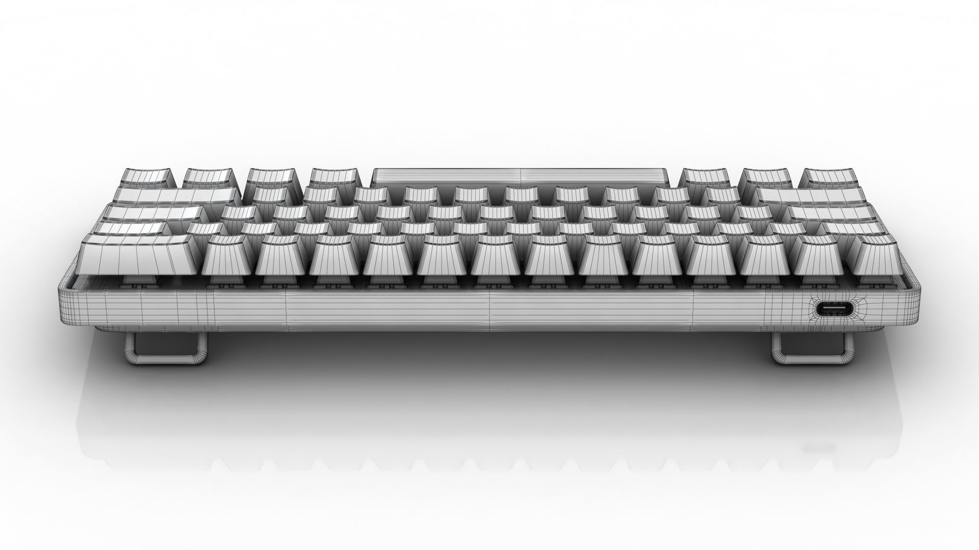Apex Pro Mini Wireless Keyboard Low-poly 3D model_19