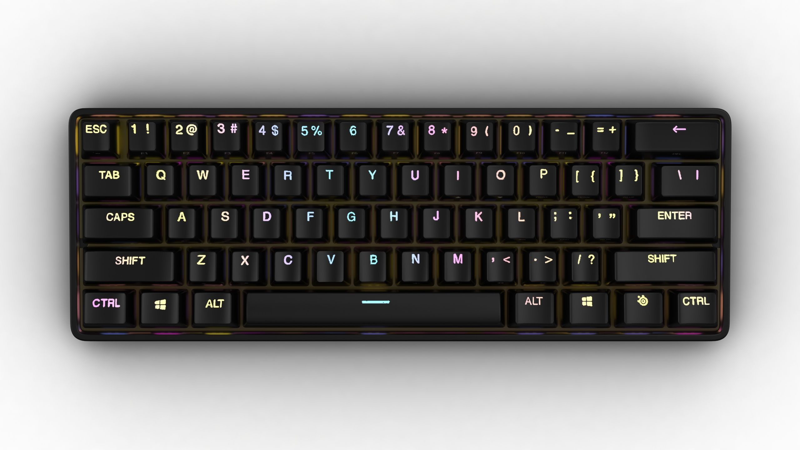 Apex Pro Mini Wireless Keyboard Low-poly 3D model_5