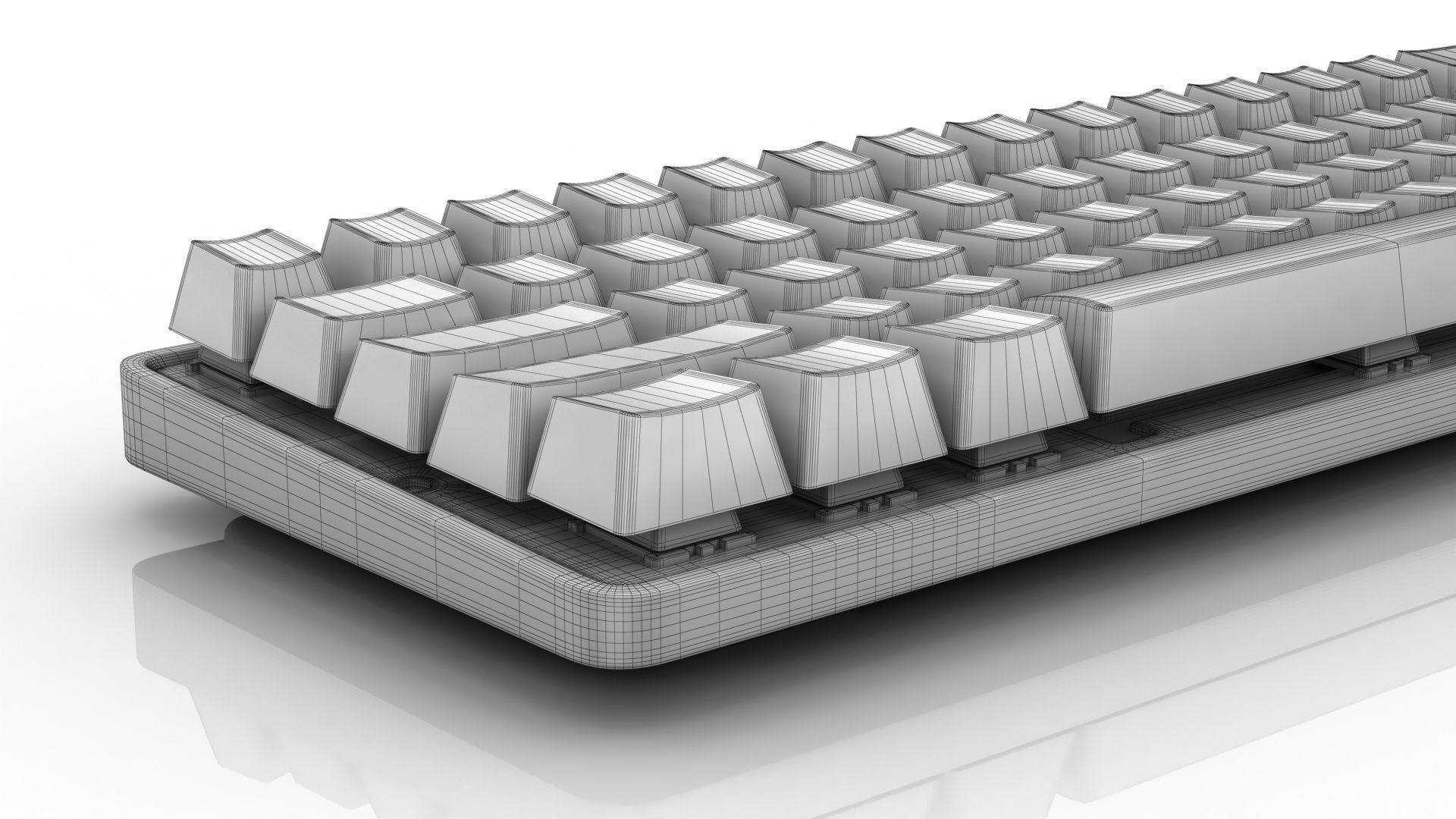 Apex Pro Mini Wireless Keyboard Low-poly 3D model_15