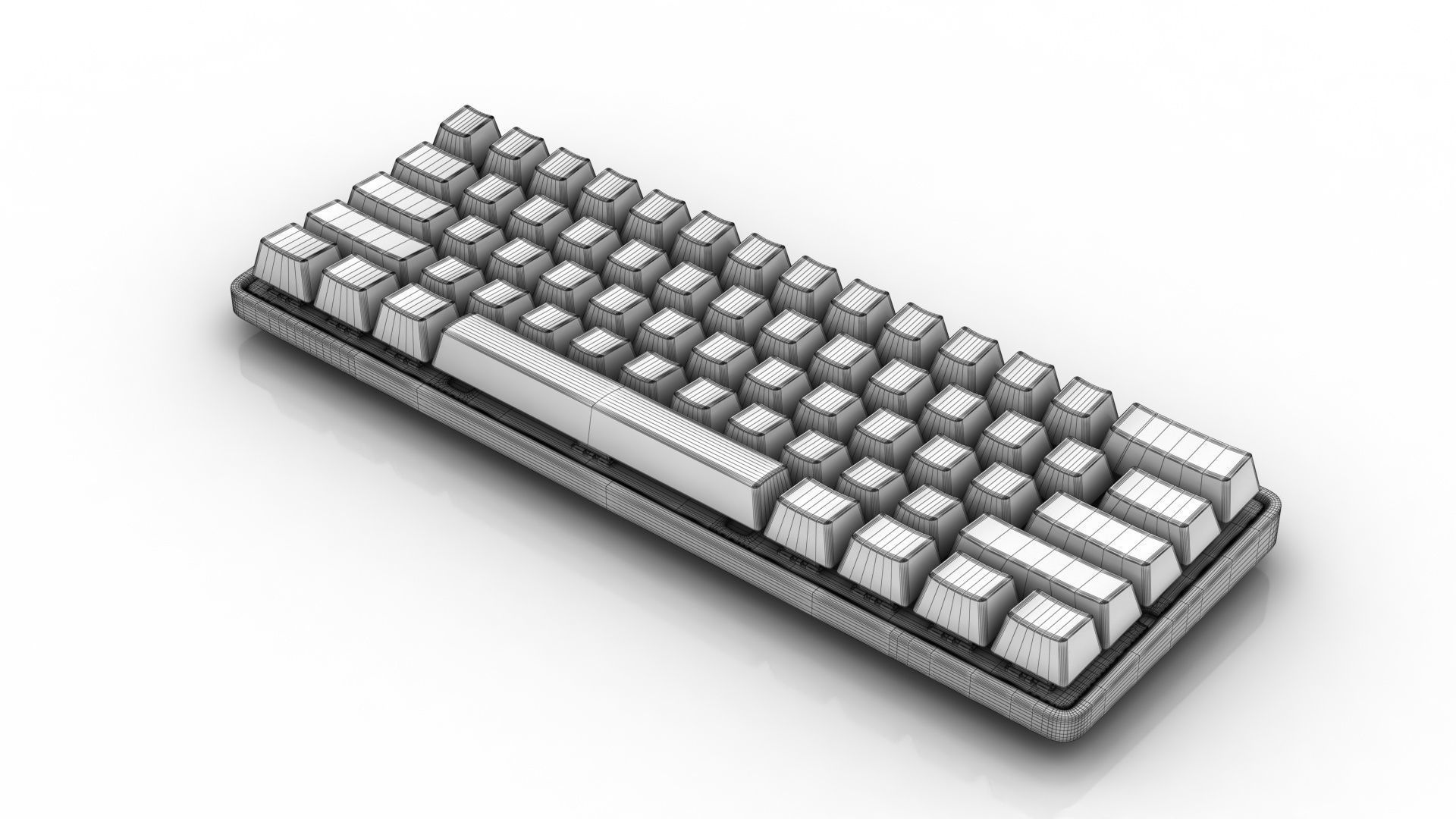Apex Pro Mini Wireless Keyboard Low-poly 3D model_12