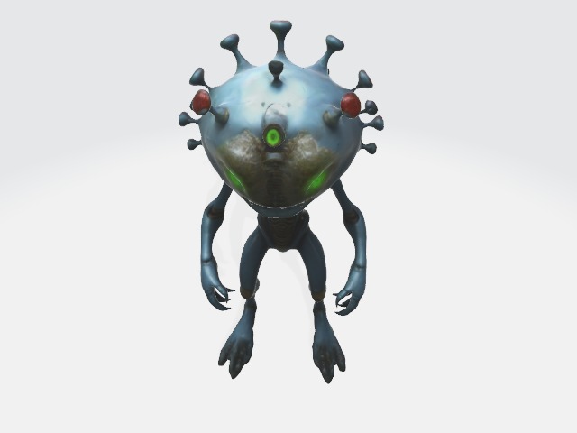 humanoid virus 3D model_3