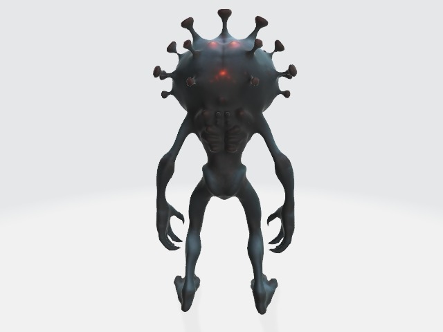 humanoid virus 3D model_2