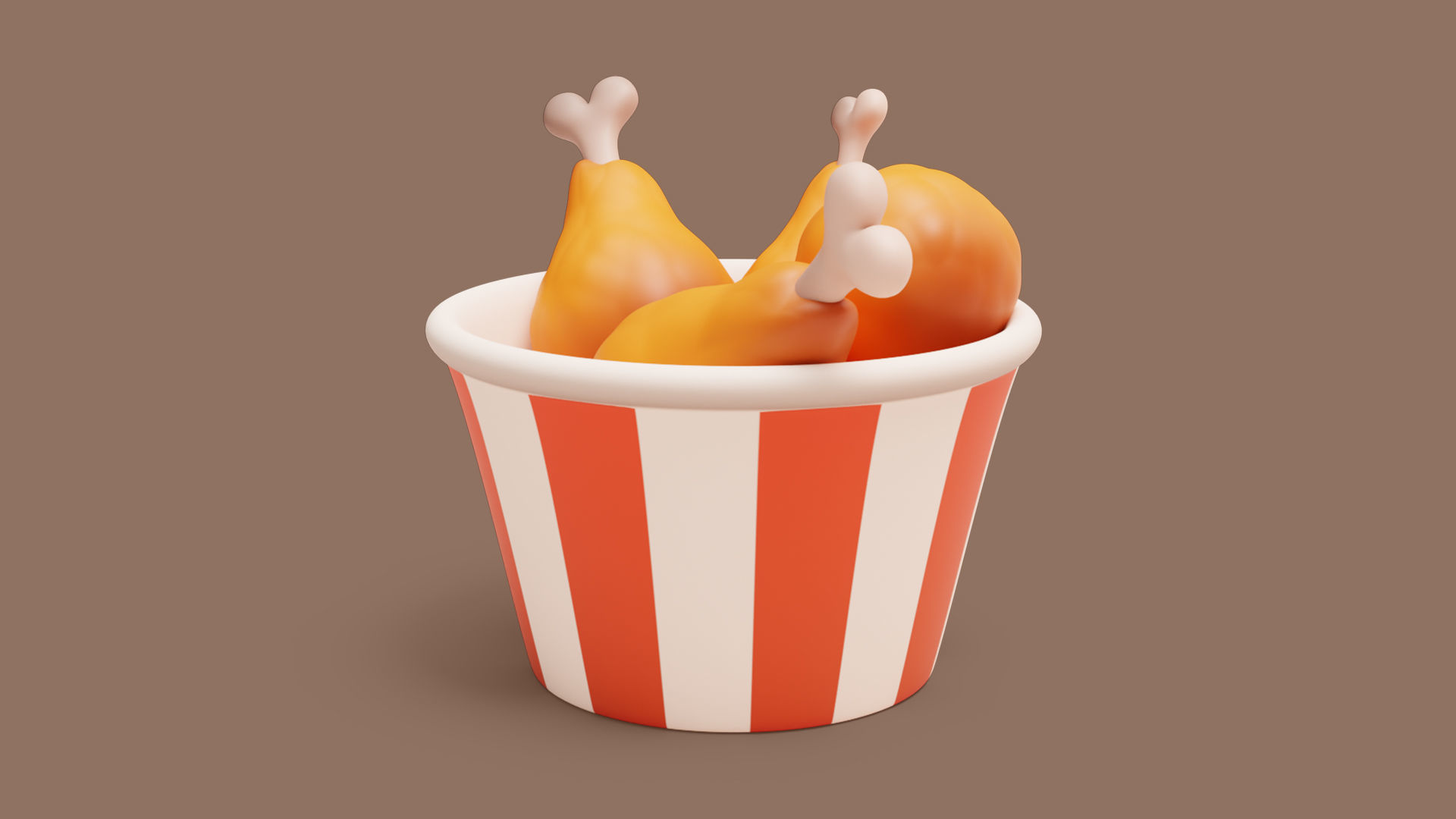Chicken Legs Stylized 3D model_3