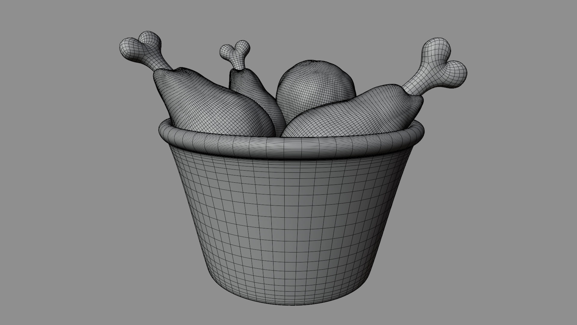 Chicken Legs Stylized 3D model_5