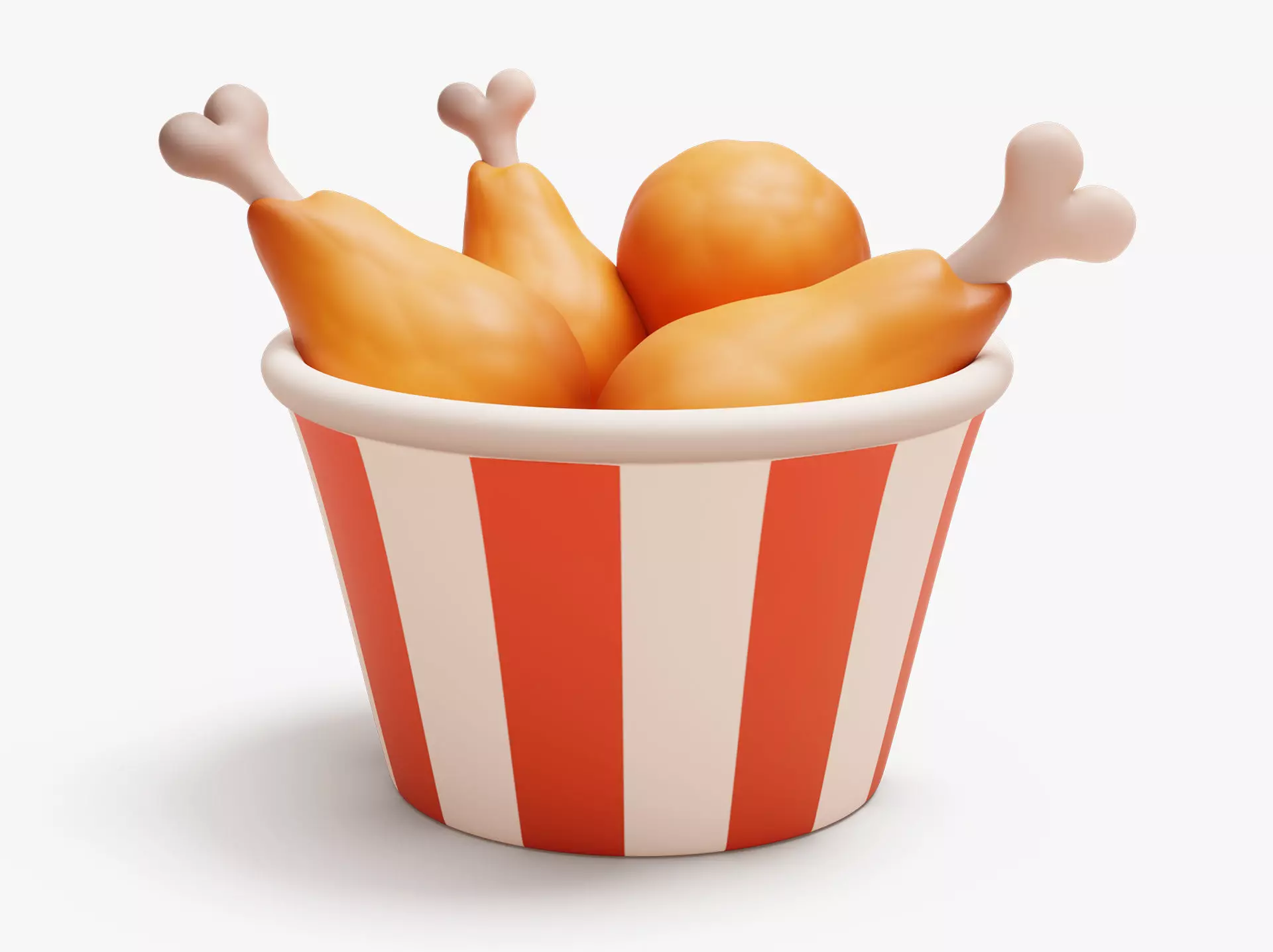 Chicken Legs Stylized 3D model_0