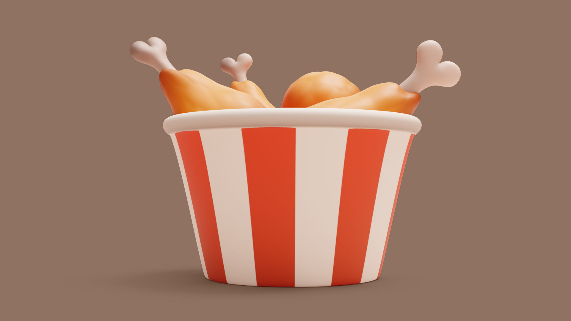 Chicken Legs Stylized 3D model_1