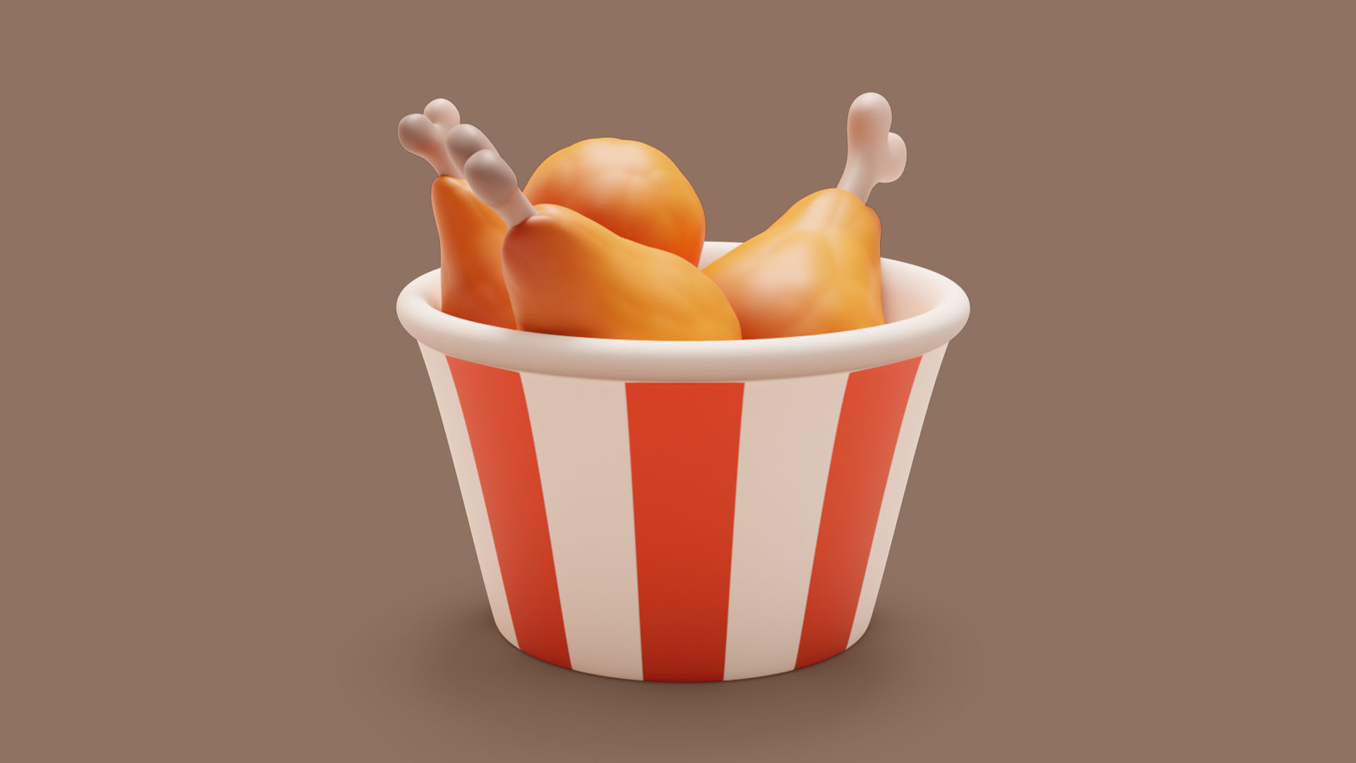 Chicken Legs Stylized 3D model_4