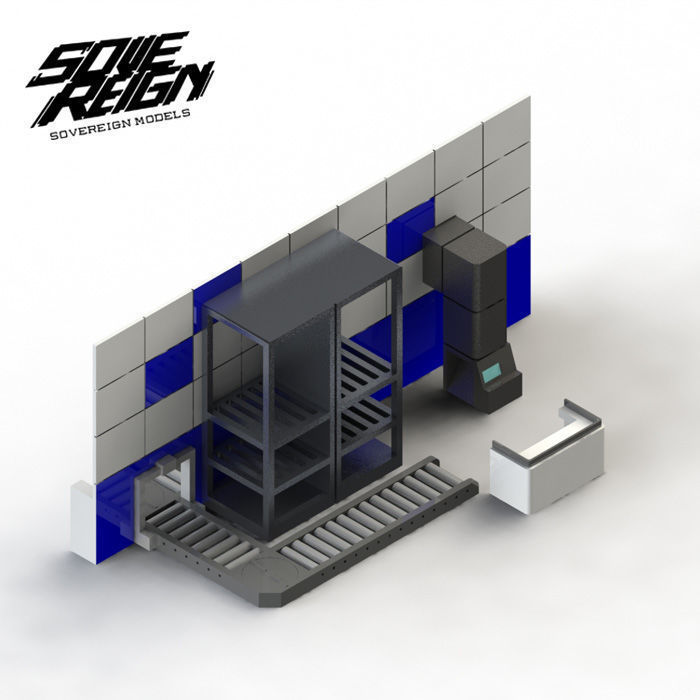 Arknights Nendoroid Rhodes Island Trading Post Diorama 3D print model_1