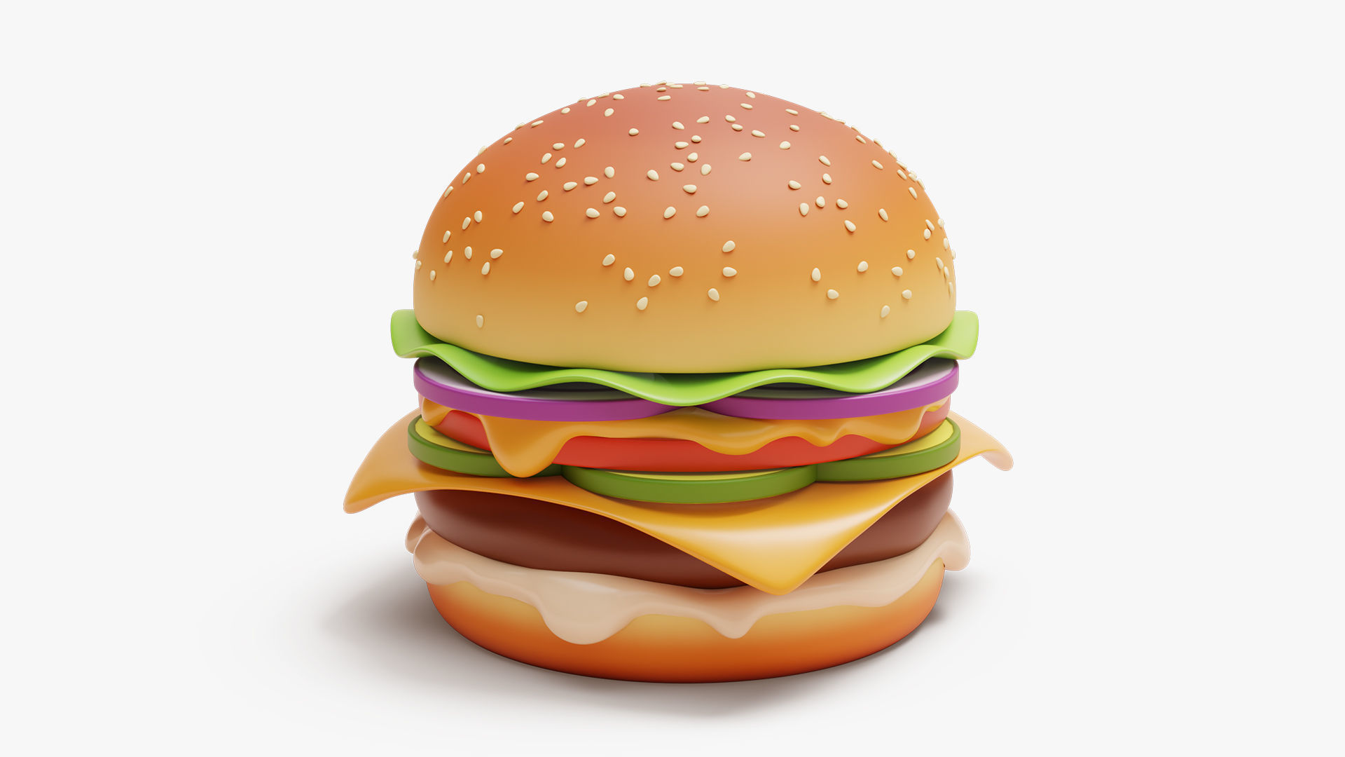 Fast Food Stylized Pack 3D Model Collection_1