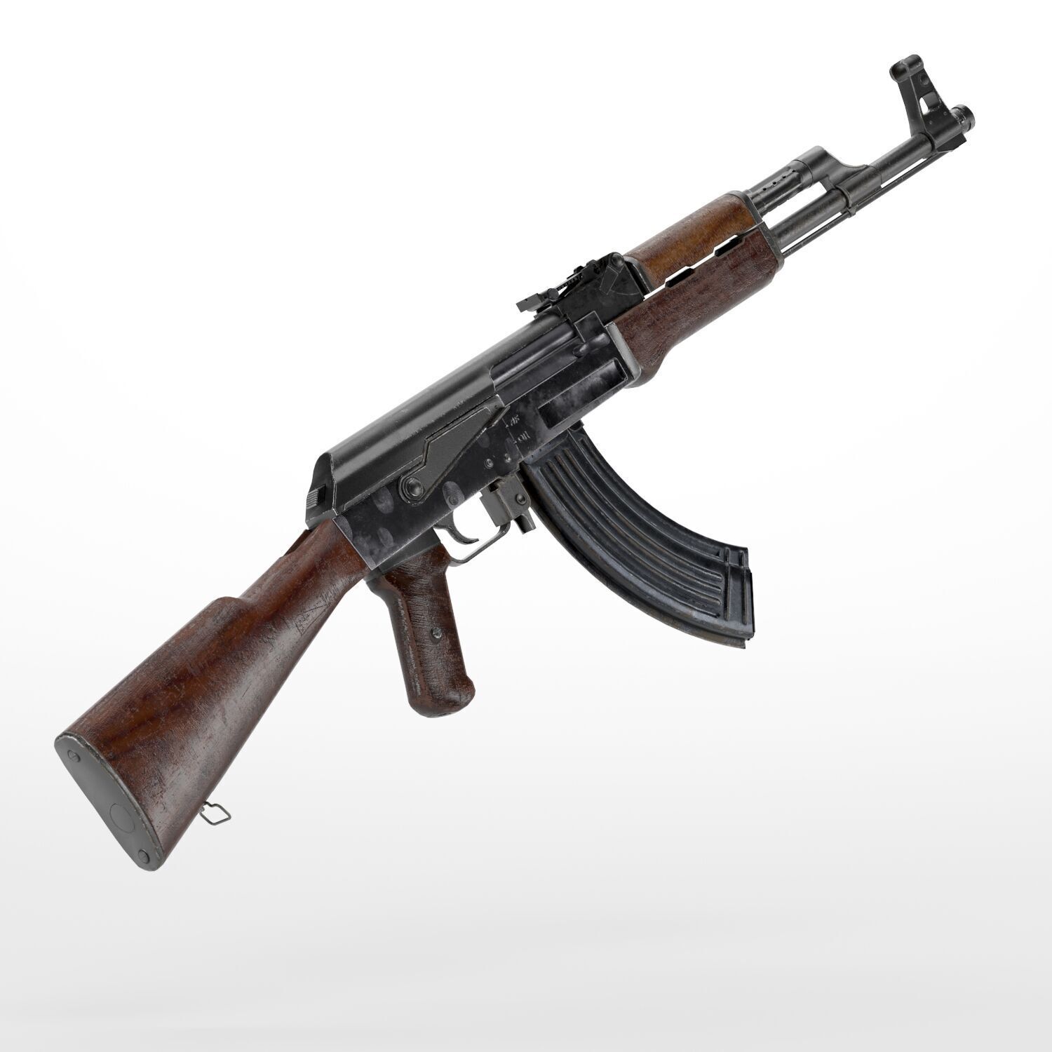 Kalashinkov ak47 Low-poly 3D model_1