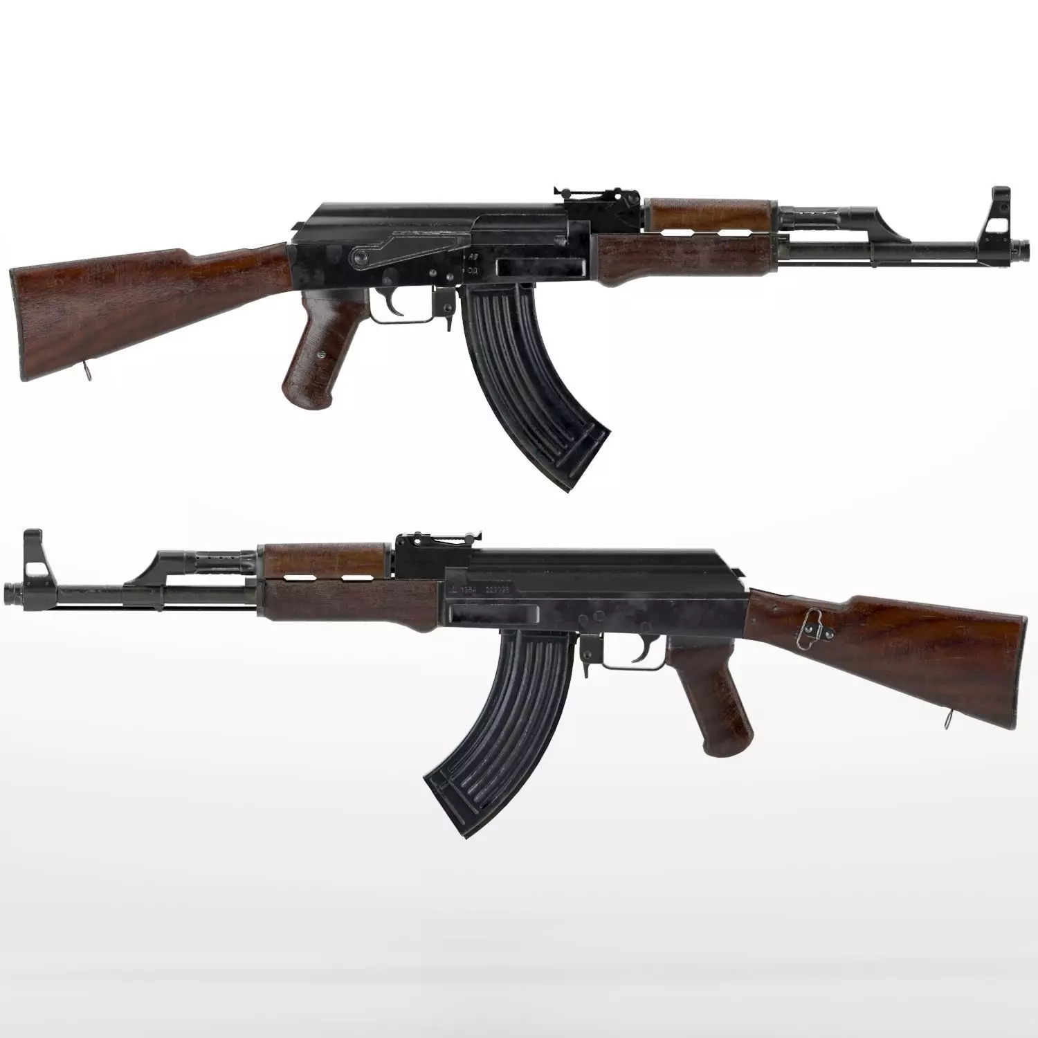 Kalashinkov ak47 Low-poly 3D model_0