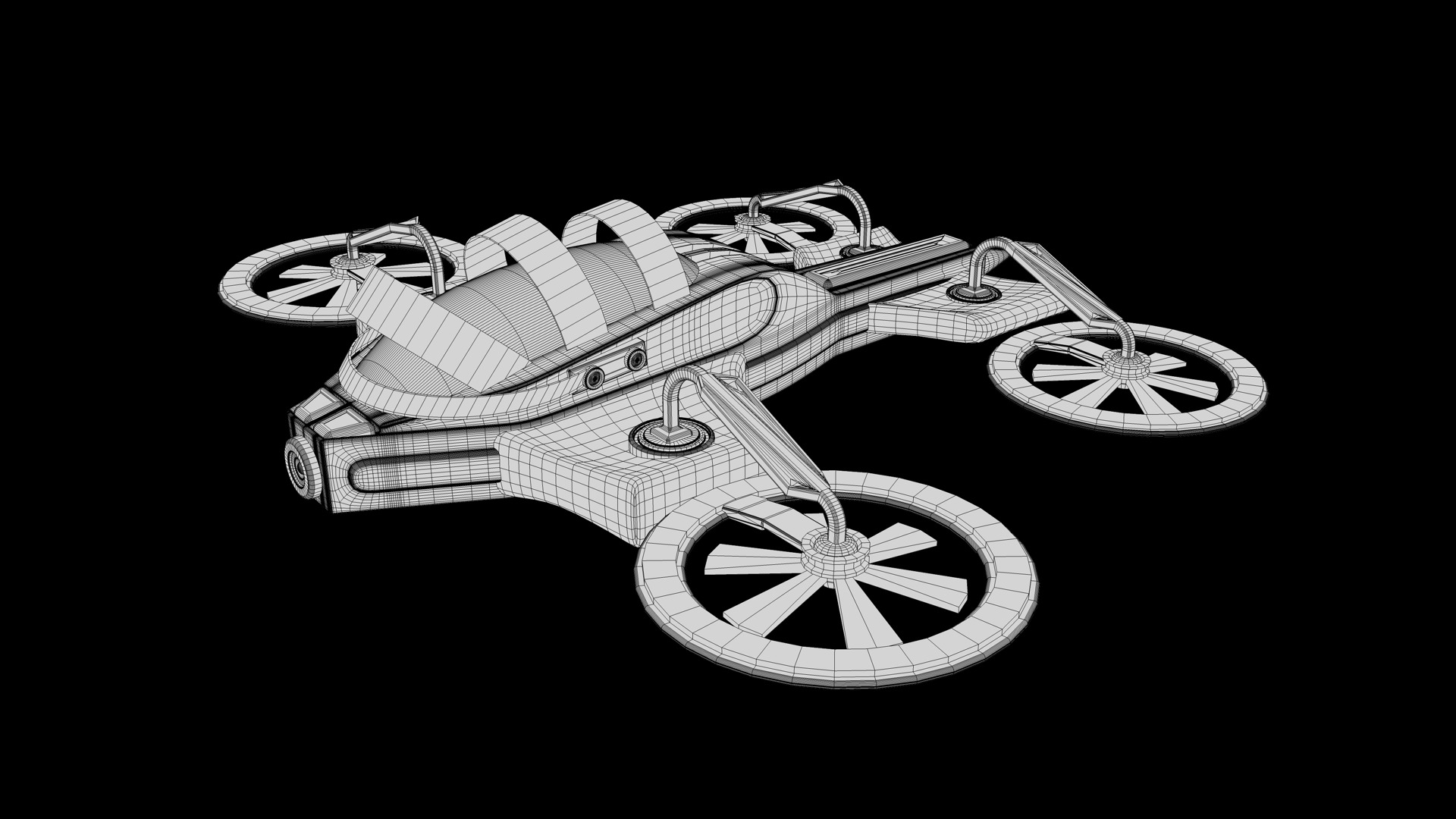 Sci Fi Drone 3D model_8