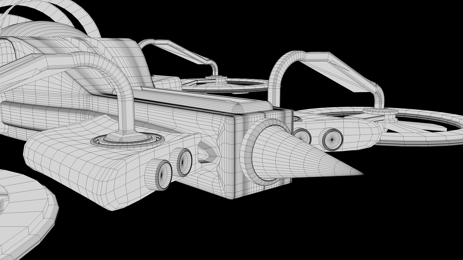 Sci Fi Drone 3D model_13