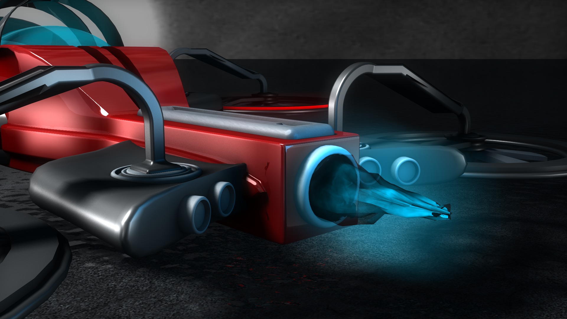 Sci Fi Drone 3D model_5