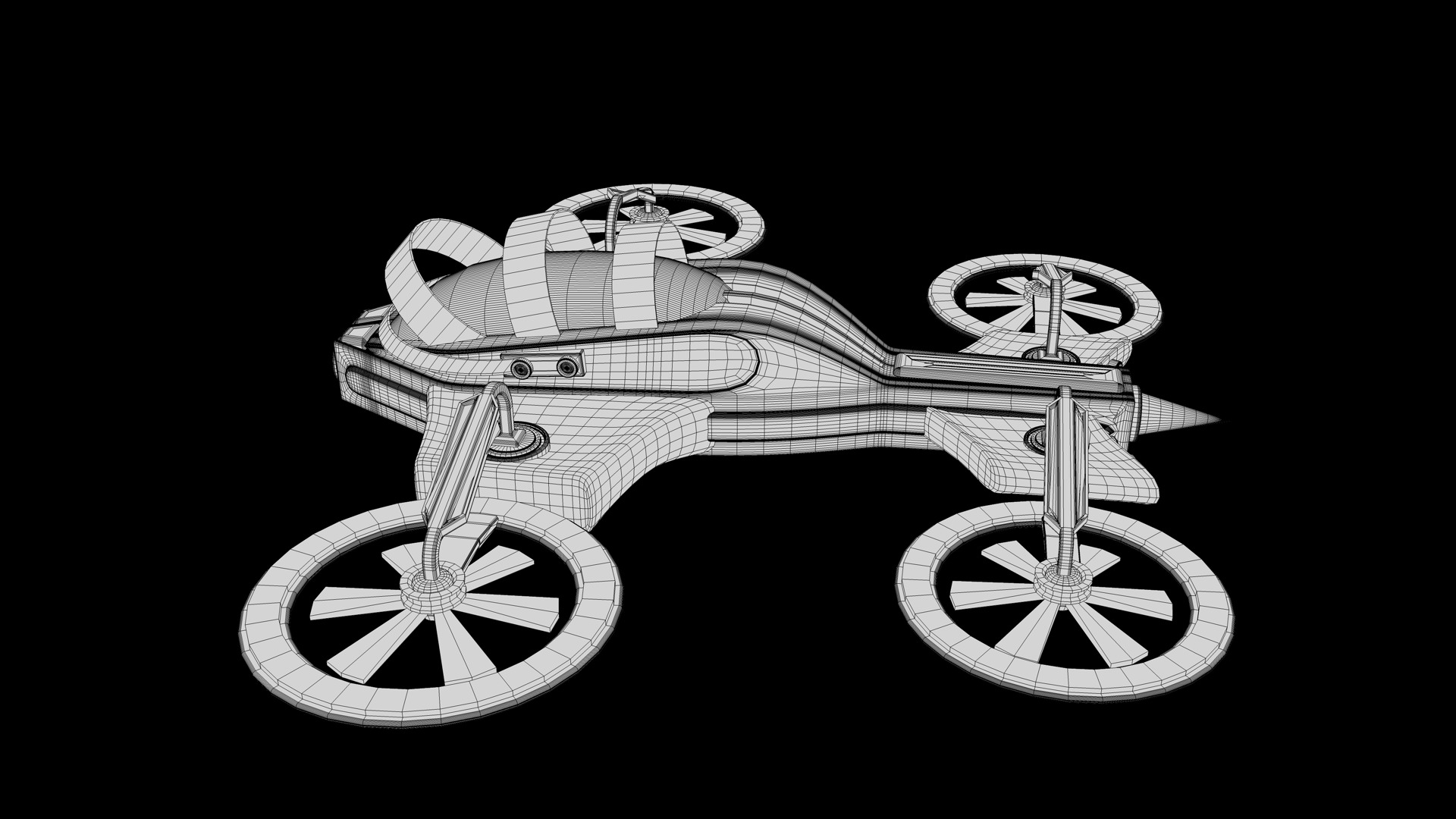 Sci Fi Drone 3D model_9