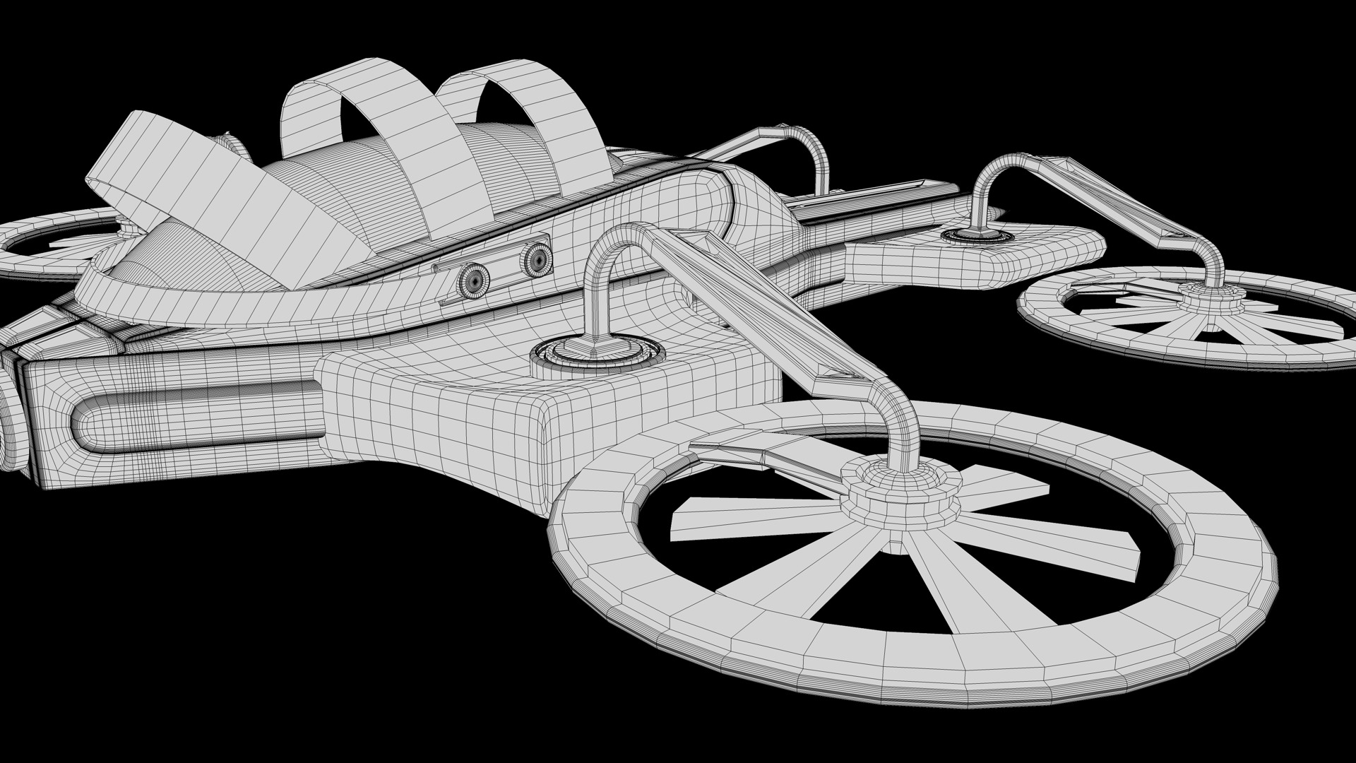 Sci Fi Drone 3D model_10