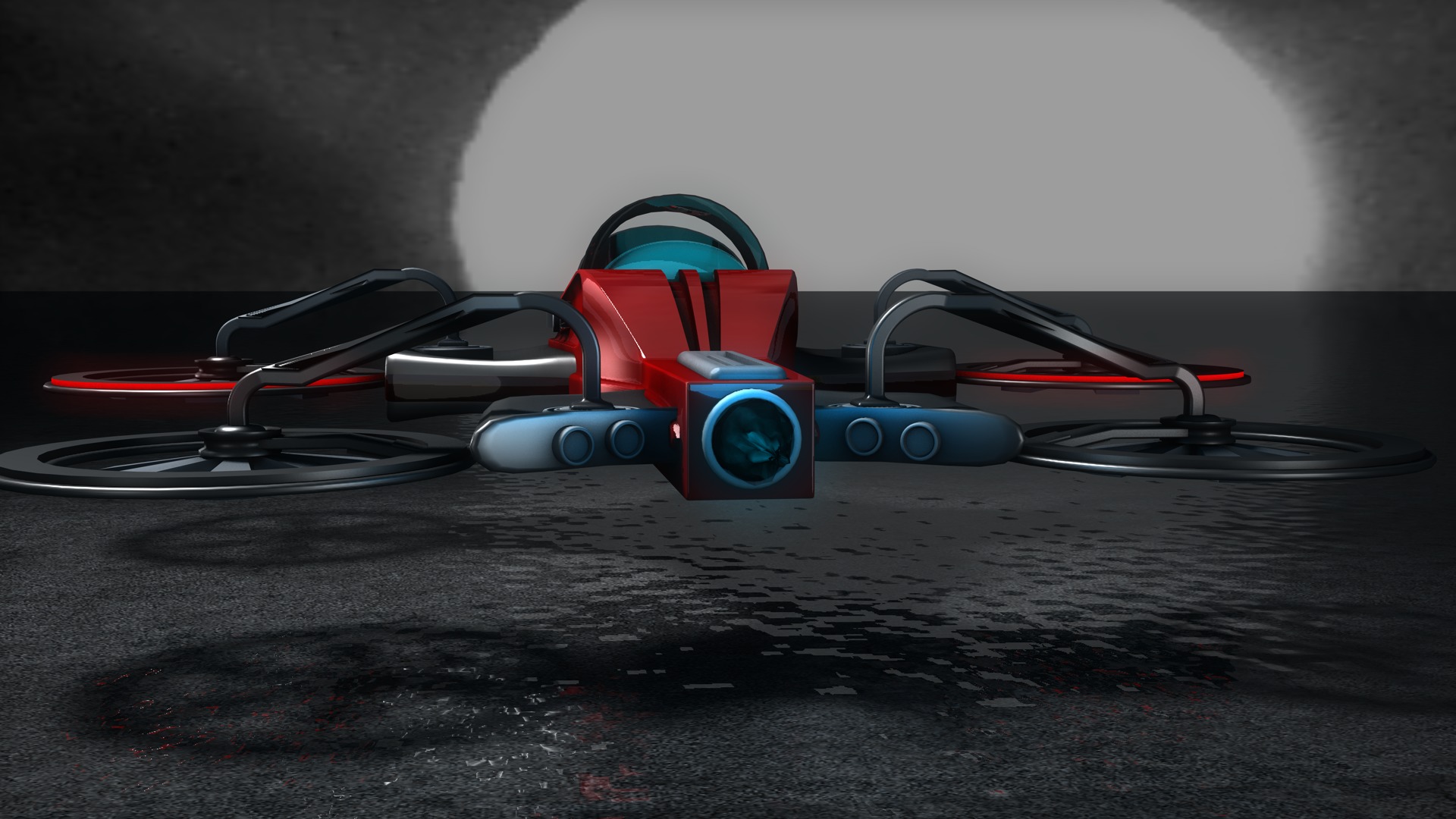 Sci Fi Drone 3D model_6