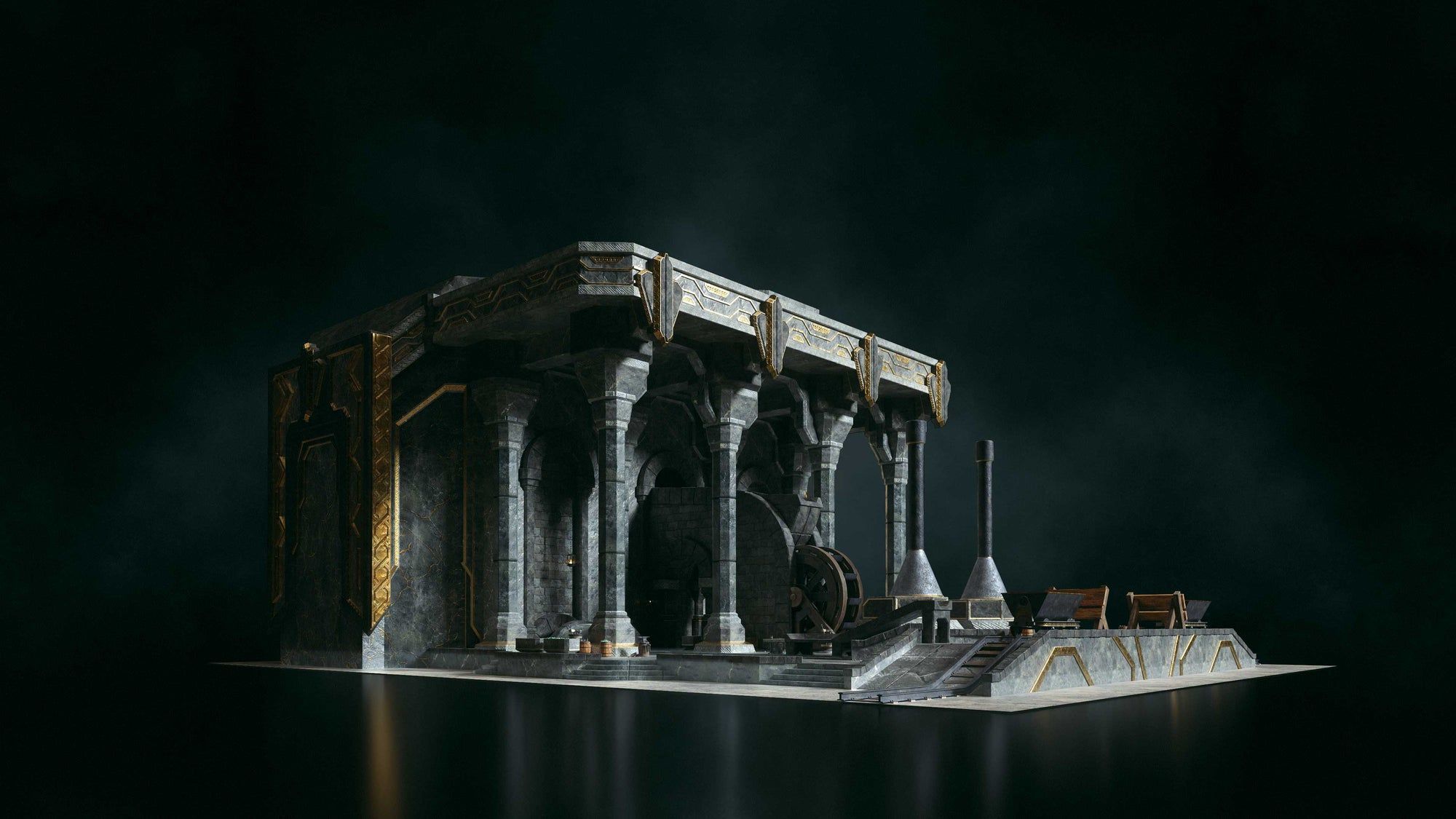 FORGE THE FANTASY Low-poly 3D model_6