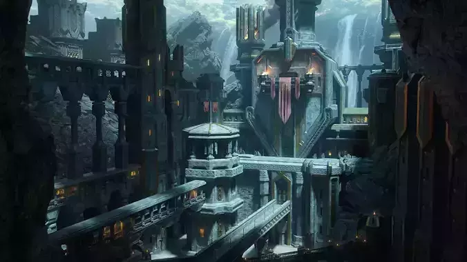 FORGE THE FANTASY Low-poly 3D model