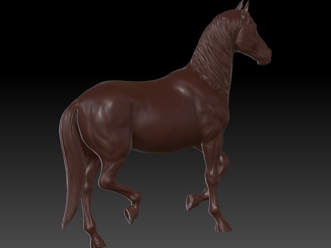 Horse statue 3D print model_1