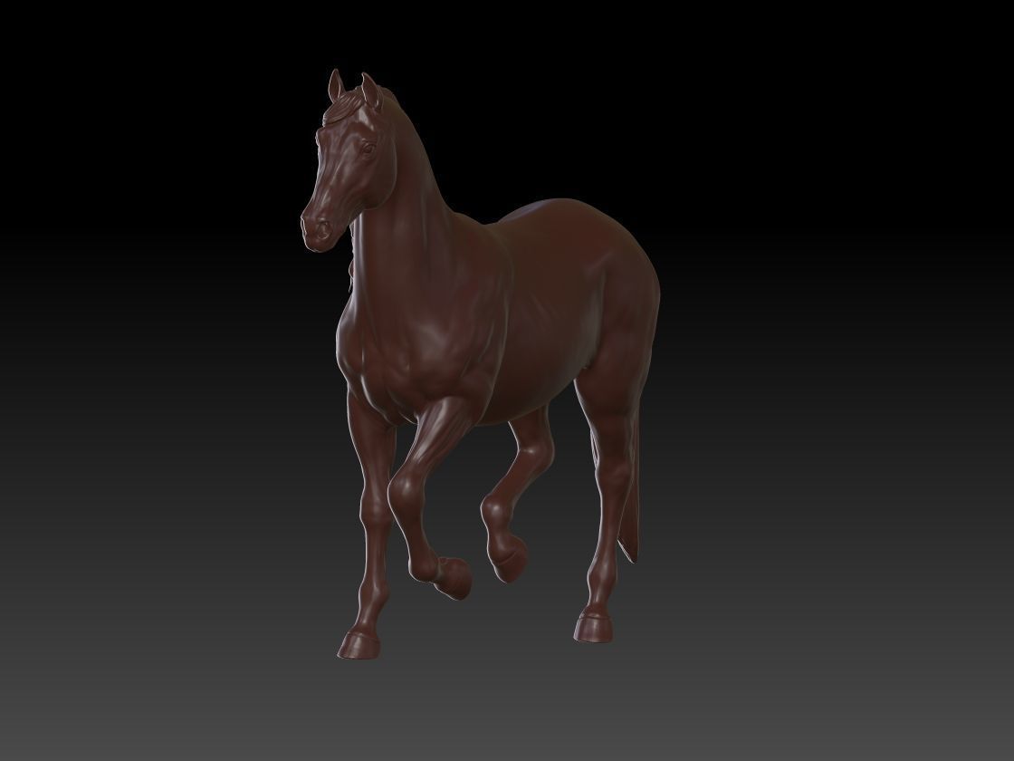 Horse statue 3D print model_3