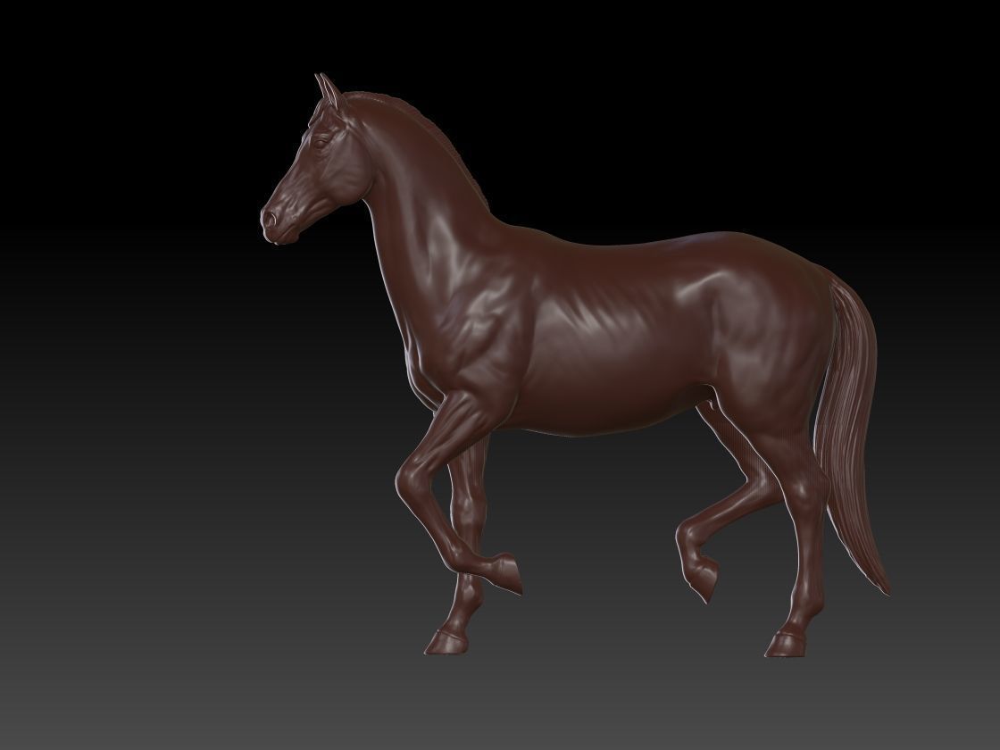 Horse statue 3D print model_2