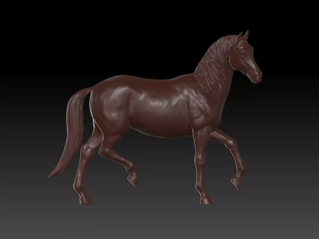 Horse animal 3D print model_0