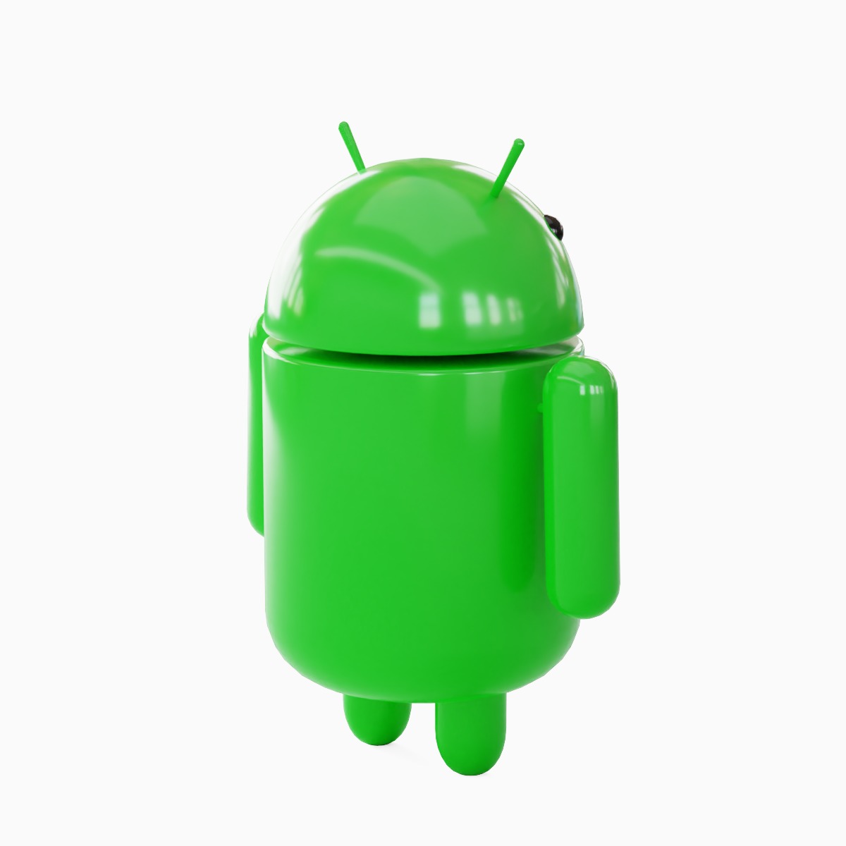 Android Robot Set Low-poly 3D model_19